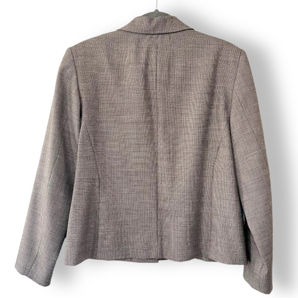Vintage Pendleton Charcoal Gray Stretch Virgin Wool Two Button Twee-Style Blazer - Picture 3 of 4